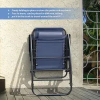 Patio Rocking Zero Gravity Chair thumbnail 6