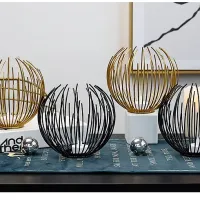Nordic Metal Candle Lantern Holder thumbnail 4