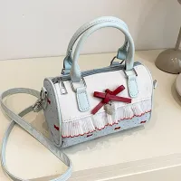 Polka Dot Korean Style PU Leather Shoulder Bag thumbnail 1