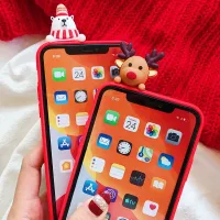 3D Christmas Reindeer Santa iPhone Case thumbnail 6