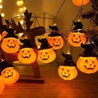 Halloween Pumpkin Fairy Lights 10LED thumbnail 2