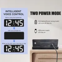 Adjustable Brightness Digital Alarm Clock thumbnail 3