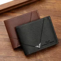 Slim RFID Blocking Leather Wallet for Men thumbnail 1