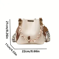 Ribbon Chain Bucket Crossbody Bag thumbnail 6