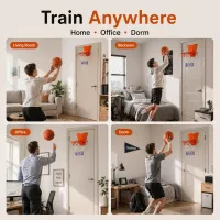Silent Indoor Foam Basketball Hoop Set thumbnail 6