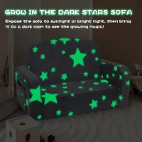 Extra Wide Kids Couch with Glow Features thumbnail 4