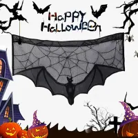 Halloween Lace Bat Spider Tablecloth thumbnail 4