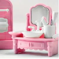 Pink Mini Dollhouse Furniture Set thumbnail 3