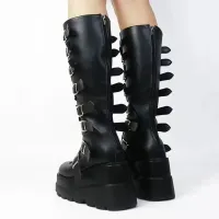 Gothic Platform Knee High Boots thumbnail 5