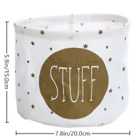 Foldable Cotton Storage Basket thumbnail 5