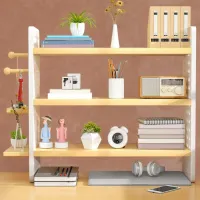 3-Tier Wood Desktop Organizer Rack thumbnail 2