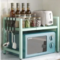 2-Tier Microwave & Oven Rack Organizer thumbnail 5