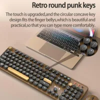 AULA AC306 Retro Wireless Keyboard & Mouse Combo thumbnail 3