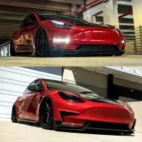 Tesla Model 3/Y Front Bumper Lip Spoiler thumbnail 5