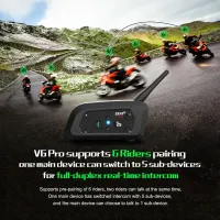 EJEAS V6 PRO+ Bluetooth Helmet Intercom thumbnail 5