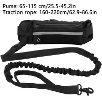 Hands Free Retractable Dog Leash with Waist Bag thumbnail 2