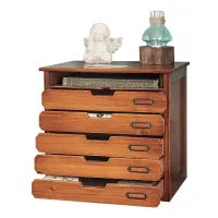 Solid Wood Desktop Drawer Storage Organizer thumbnail 1