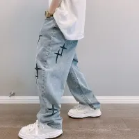 Wide Leg Cargo Jeans for Men thumbnail 4
