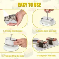 Stainless Steel Sushi Rice Ball Mold Set thumbnail 6