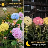 Solar Hydrangea LED Garden Lights thumbnail 4
