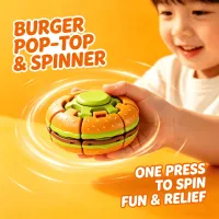 Press & Spin Hamburger Fidget Spinner thumbnail 2