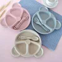 Wheat Straw Baby Dinner Set 3Pcs thumbnail 1