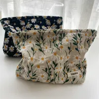 Corduroy Embroidery Cosmetic Bag thumbnail 5