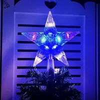 LED Christmas Tree Star Light Topper thumbnail 3