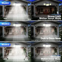 3-Head Solar Security Flood Lights thumbnail 3