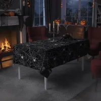 Halloween Spider Web Disposable Tablecloth thumbnail 4