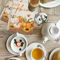 Fall Pumpkin Maple Leaf Kitchen Towels thumbnail 4