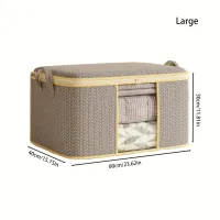 Foldable Fabric Storage Box with Clear Window thumbnail 5