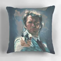 Dirty Harry Vintage Art Throw Pillow thumbnail 3