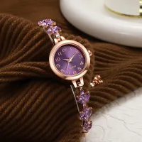 Elegant Arabic Dial Watch with Rhinestone Strap thumbnail 3