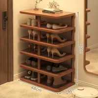 Solid Wood Multi-Tier Shoe Rack thumbnail 6