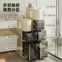 Slim Rolling Bathroom Storage Cabinet thumbnail 3