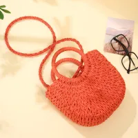 Half-Moon Rattan Beach Handbag thumbnail 3