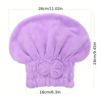 Microfiber Hair Drying Turban Wrap thumbnail 2