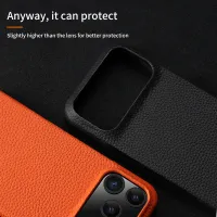LANGSIDI Magsafe Leather Case for iPhone thumbnail 5