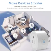Смарт Wi-Fi розетка Tuya — совместима с Alexa/Google thumbnail 6