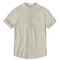 Cotton Linen Men's T-Shirt thumbnail 5