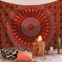 Indian Mandala Boho Wall Tapestry thumbnail 2