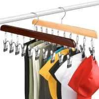 Multi-Clip Space Saving Closet Hanger thumbnail 6