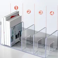 Clear Purse Organizer 4-Section Shelf Divider thumbnail 4