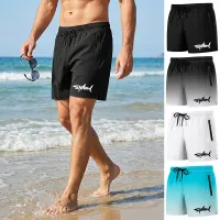 Shark Graphic Men's Board Shorts thumbnail 1