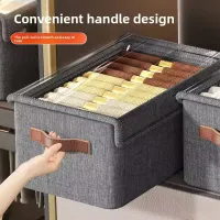 Clear Folding Storage Box with Lid thumbnail 2