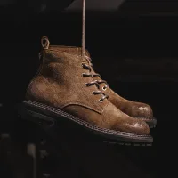 Vintage Split Suede Fleece-Lined Boots thumbnail 1