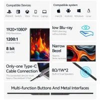 XOWIN 15.6" Portable Monitor thumbnail 6