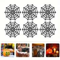 Mini Black Spider Web Halloween Decor thumbnail 4