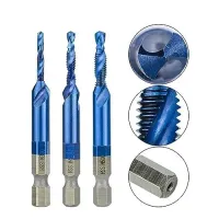 Titanium HSS Tap Drill Bits Set 6pc thumbnail 3